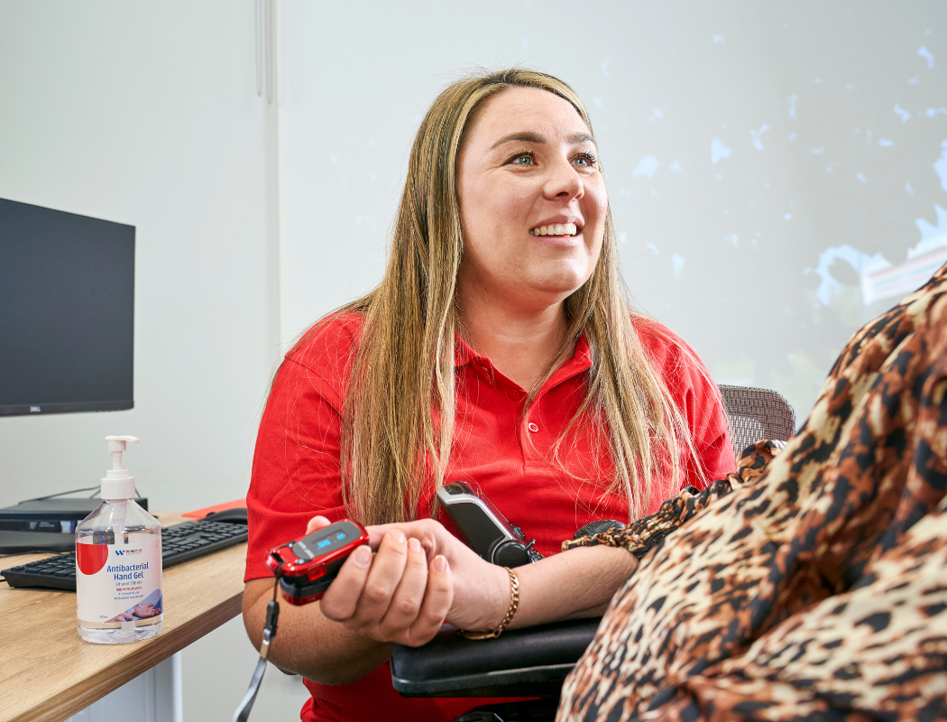 nurse and client