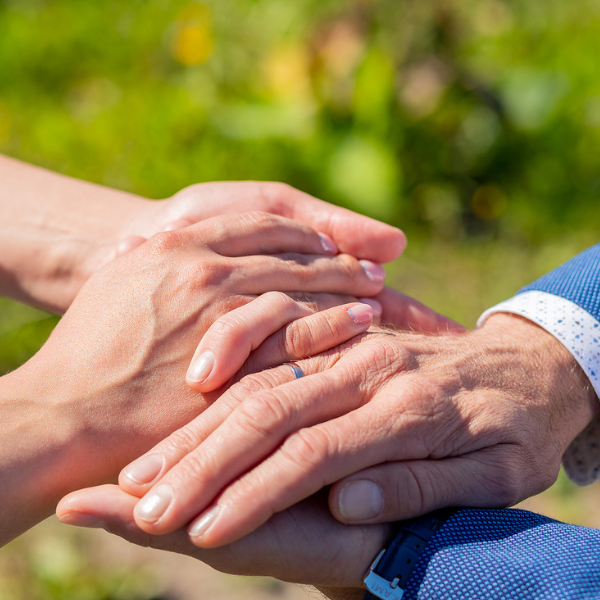 hands stacked on top of eachother