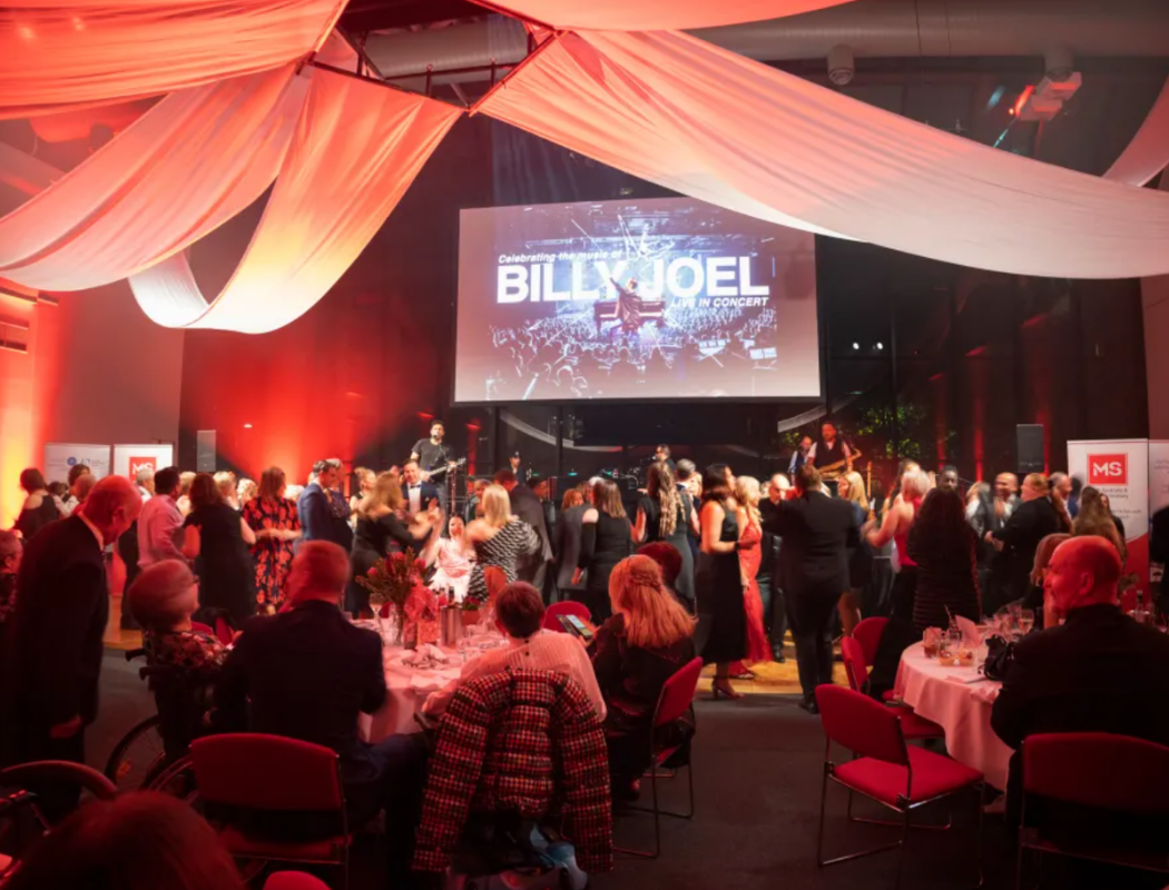 crowd during dinner gala